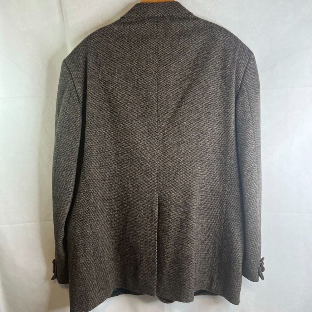 Croft & Barrow Tweed Wool Blend Single Breasted Blazer Jacket Size 44L - Picture 3 of 12